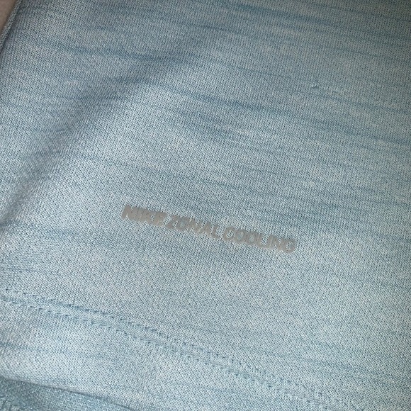 Nike Dri-FIT Active Top Athletic T-Shirt V-Neck Short Sleeve Blue Size large - Picture 9 of 9